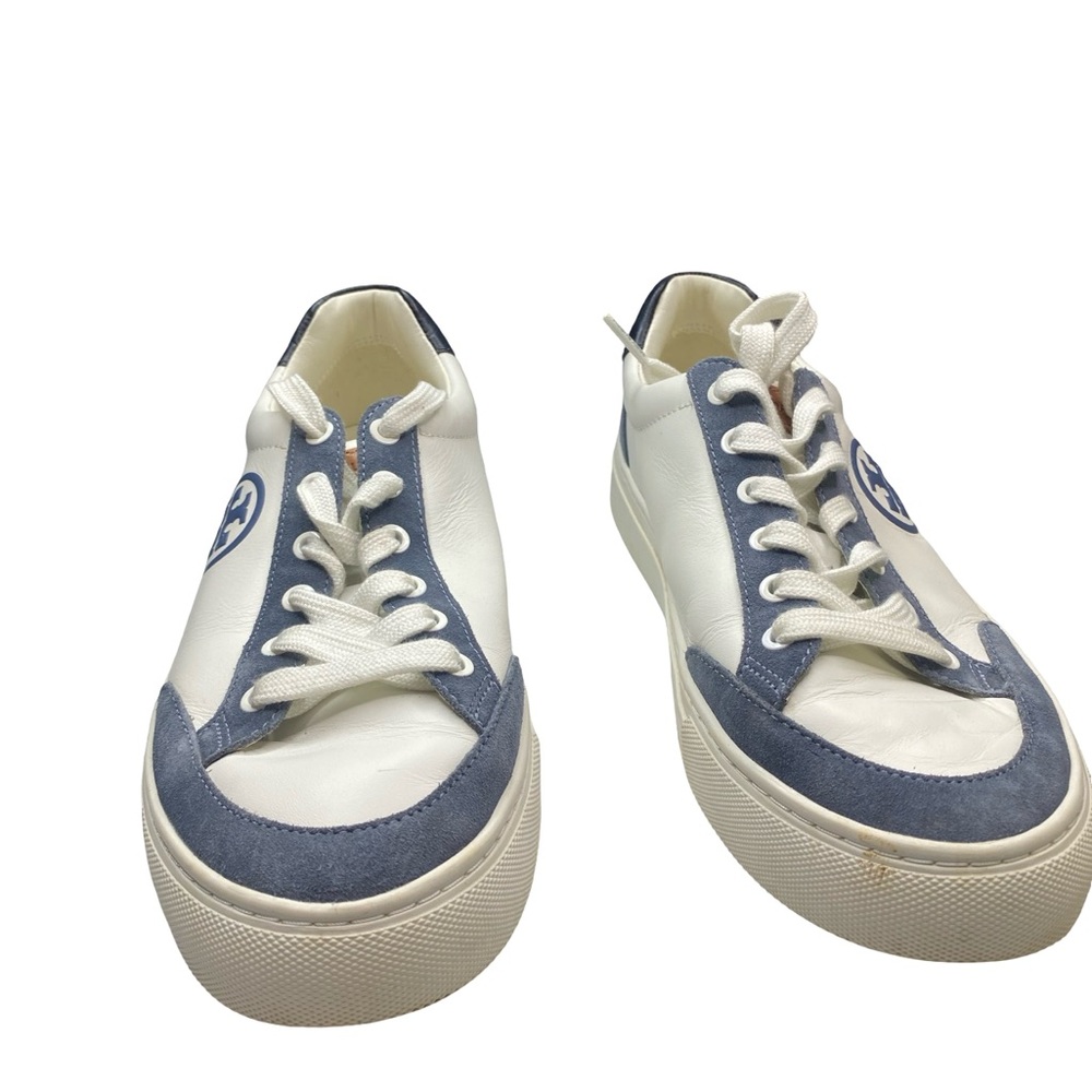 Tory Burch Women's Blue and White Sneakers - Picture 8 of 11